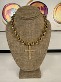 jennifer thames chunky gold chain with diamond cross