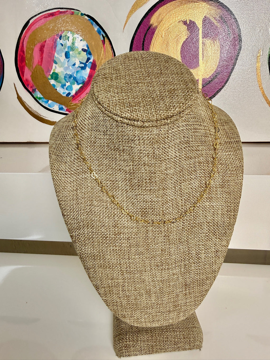 jennifer thames gold heart chain necklace