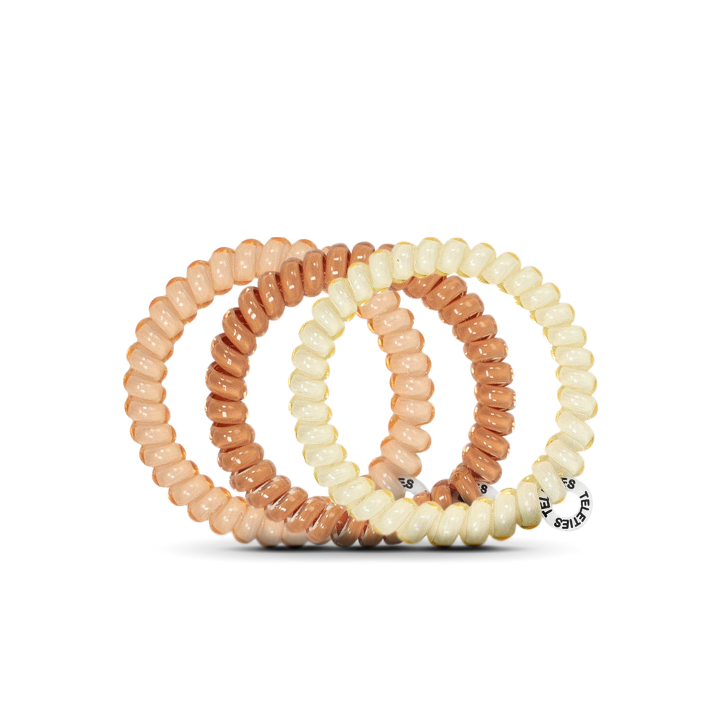 TELETIES Spiral Hair Coils | Small | For the Love of Nudes Hair Ties