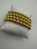 jennifer thames large beaded bracelet in gold