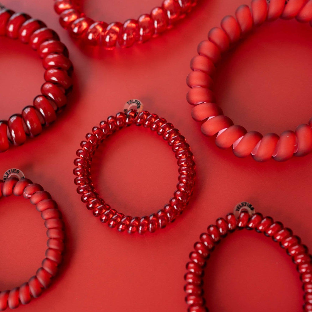 TELETIES Spiral Hair Coils | Large | Red Carpet Ready Hair Ties