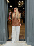anisa leather tank in brown
