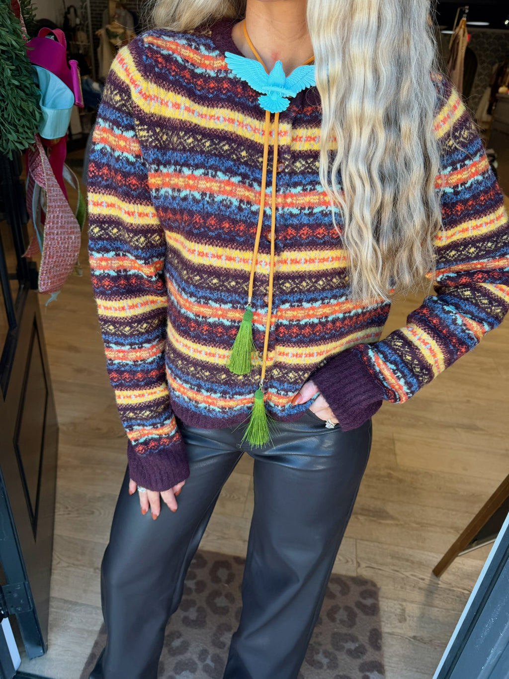 fair isle sweater cardigan