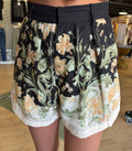 en saison iris floral print shorts