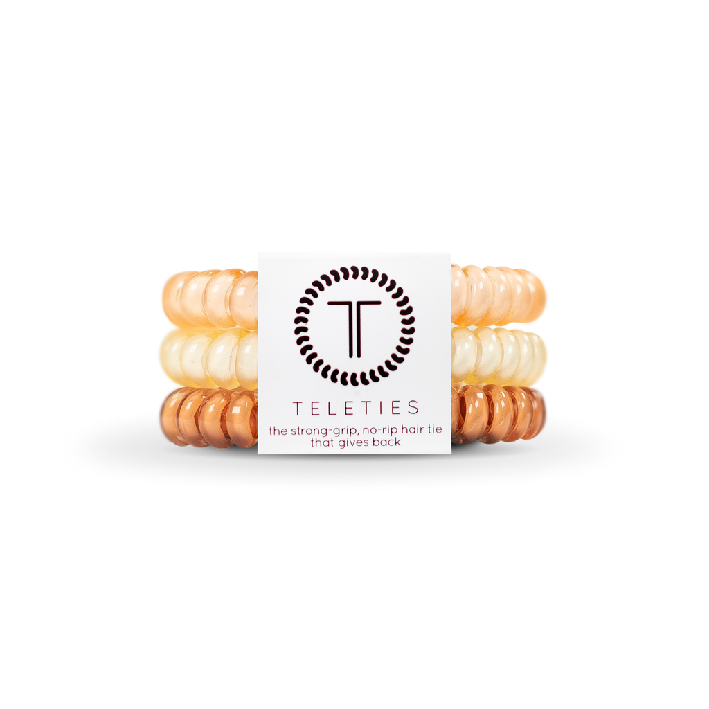 TELETIES Spiral Hair Coils | Small | For the Love of Nudes Hair Ties