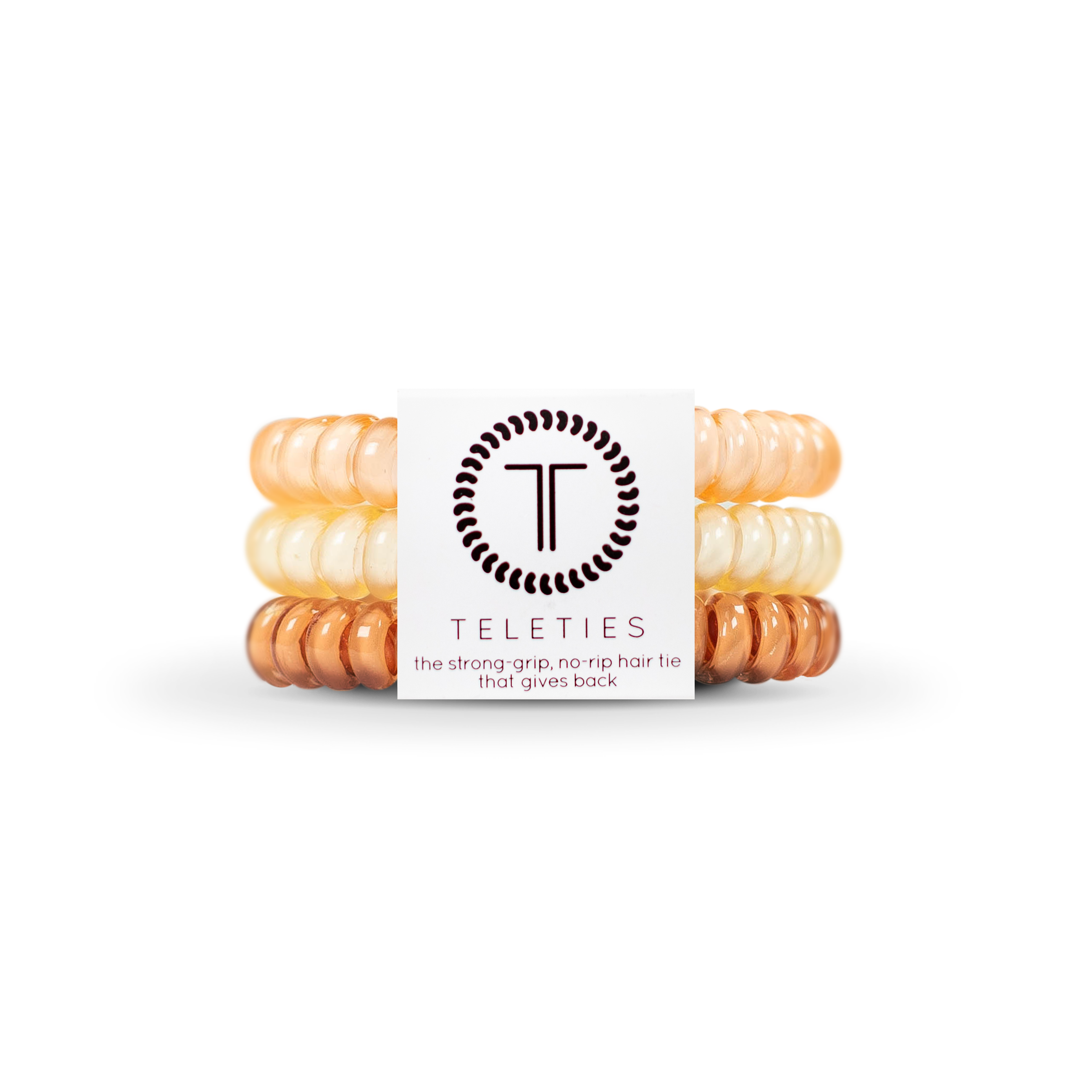 TELETIES Spiral Hair Coils | Small | For the Love of Nudes Hair Ties