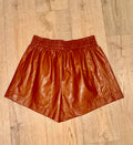 jade vegan leather pocket short