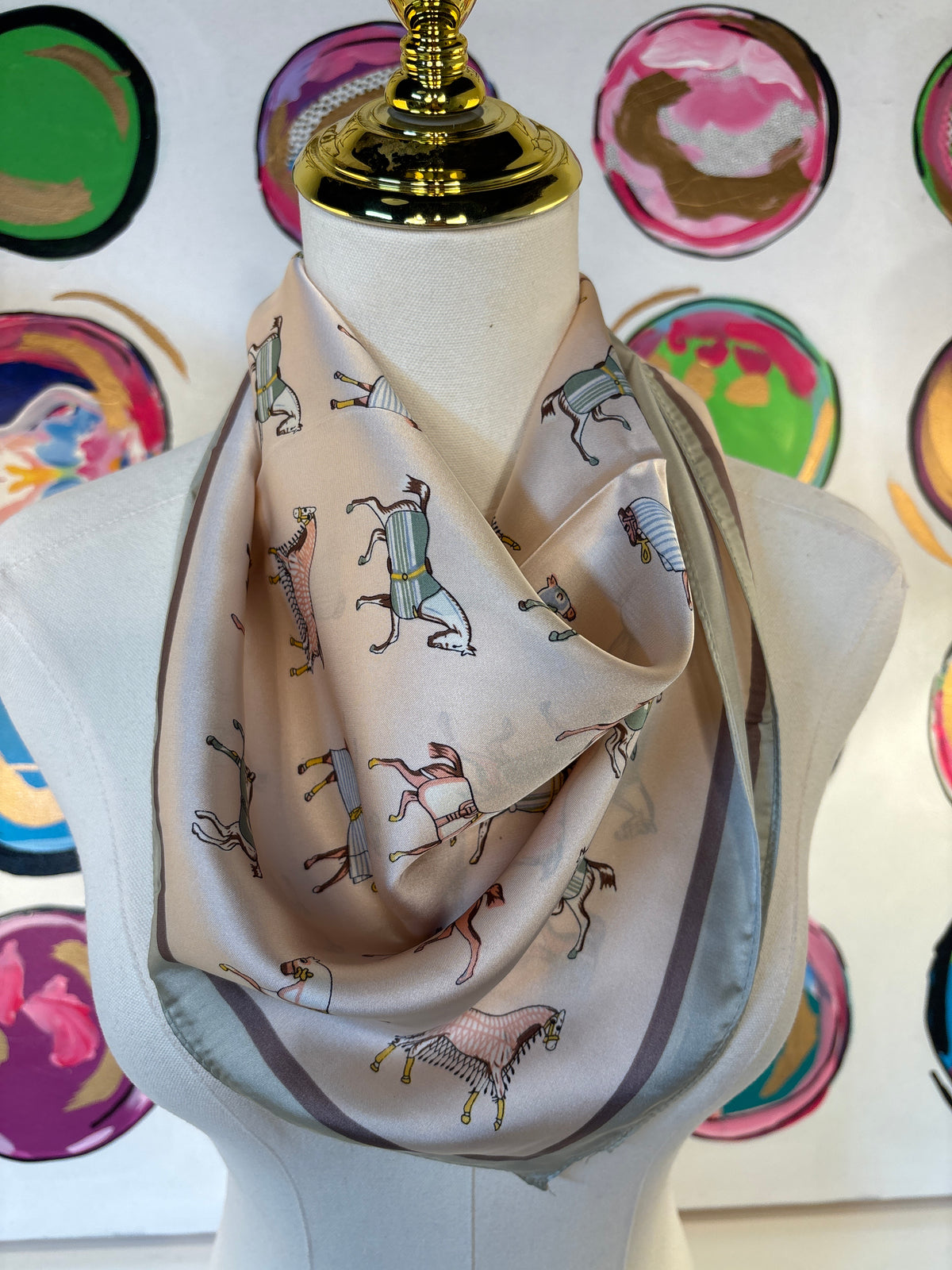 Multi Print Baby Pink Horse