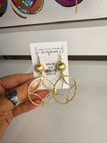 jennifer thames gold earring with bead