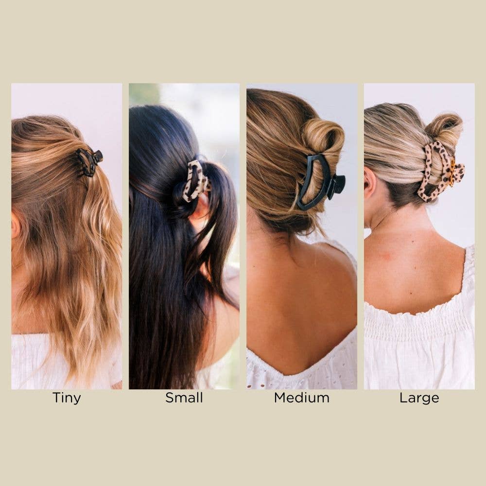 TELETIES Open Hair Clip | Tiny | Tortoise