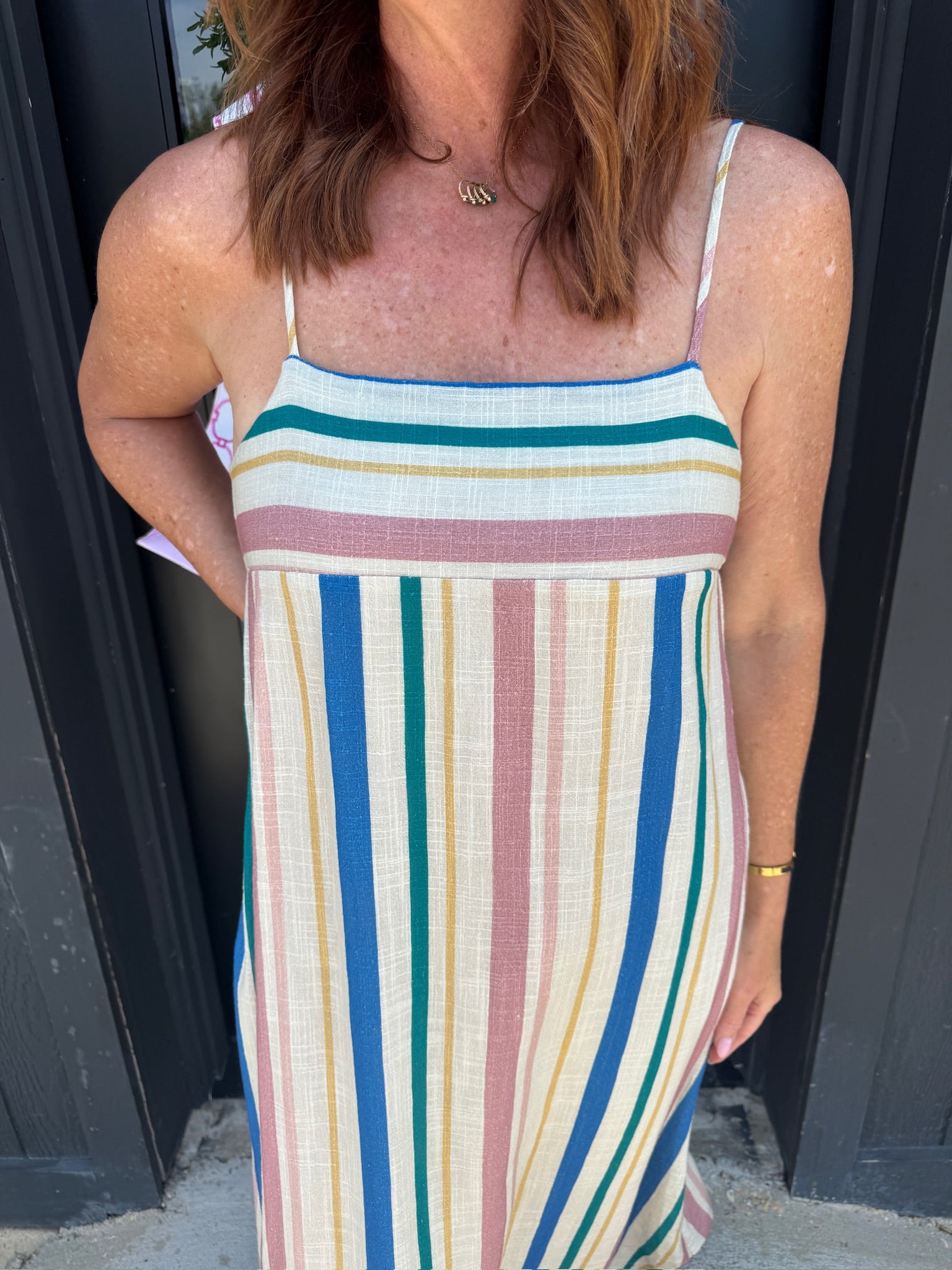sage the label sail away dress in multi