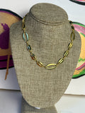 jennifer thames disc layering necklace in gold