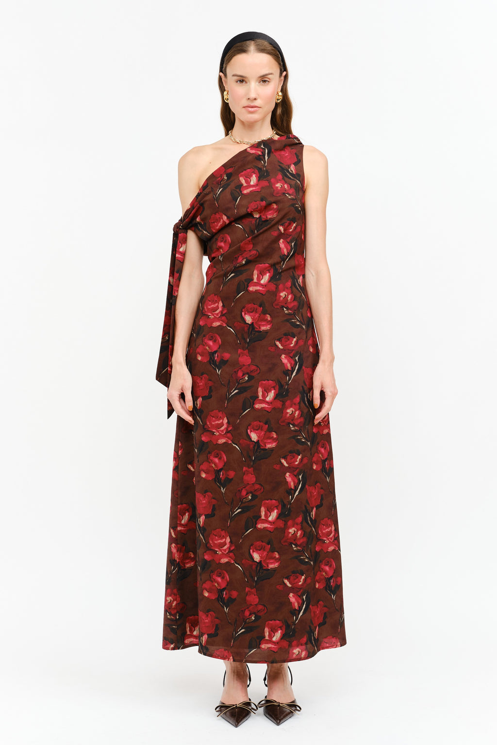 sofie the label remie dress in brown