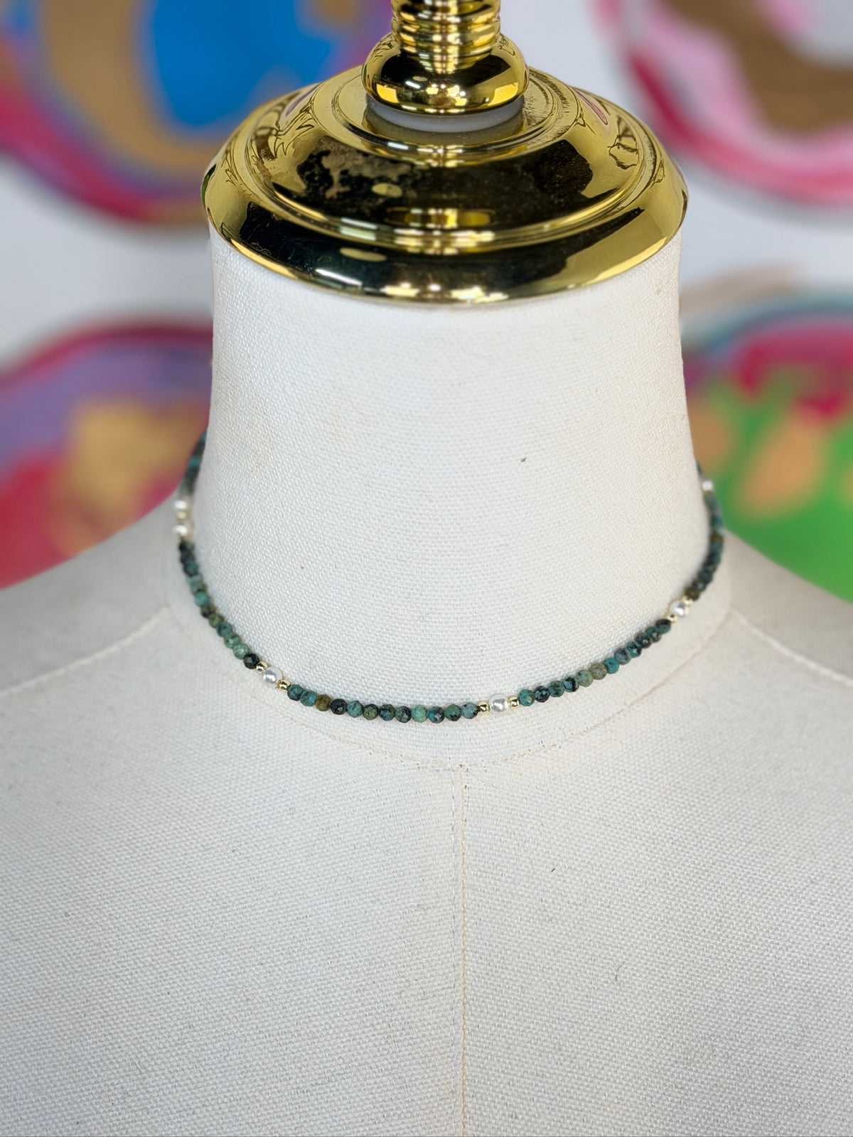 Jennifer Thames Zoe Beaded Necklace (2 colors)