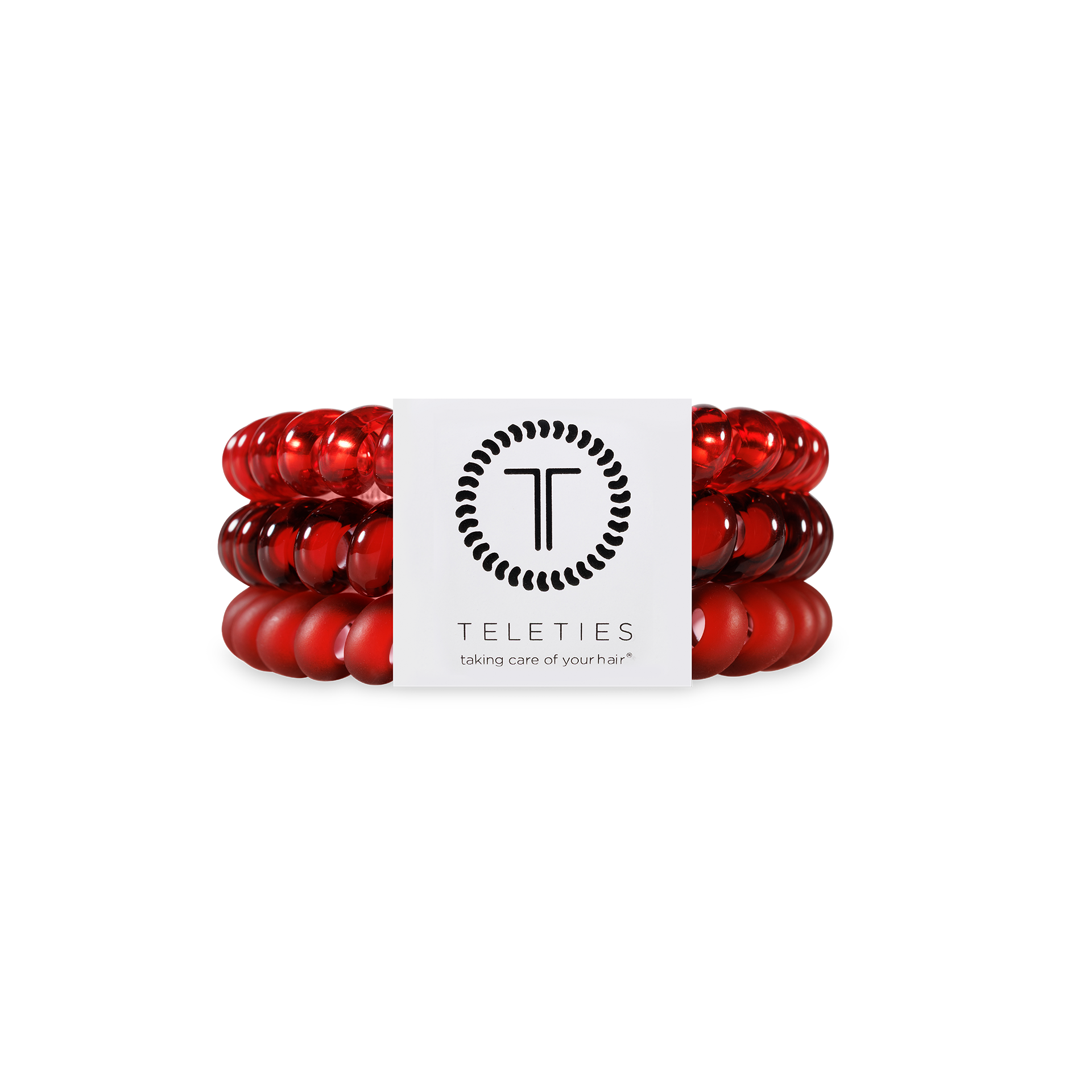 TELETIES Spiral Hair Coils | Small | Red Carpet Ready Hair Ties