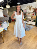 zoe and claire molly dress in natural floral