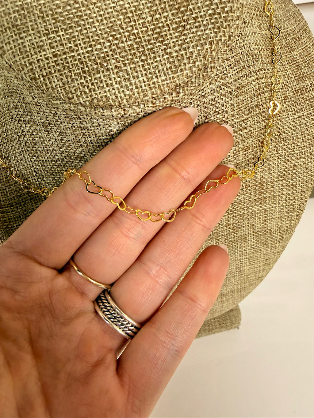 jennifer thames gold heart chain necklace