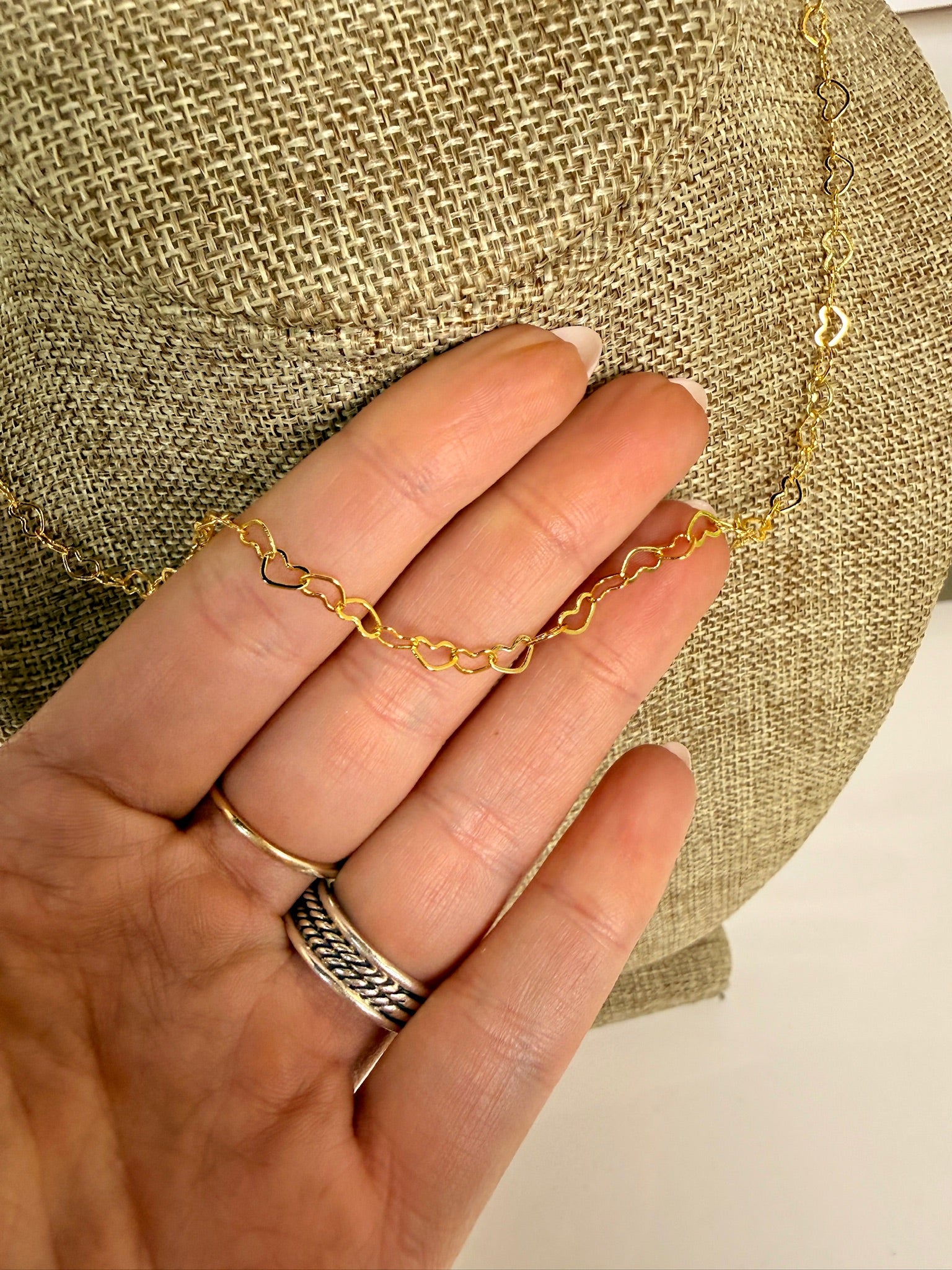 jennifer thames gold heart chain necklace