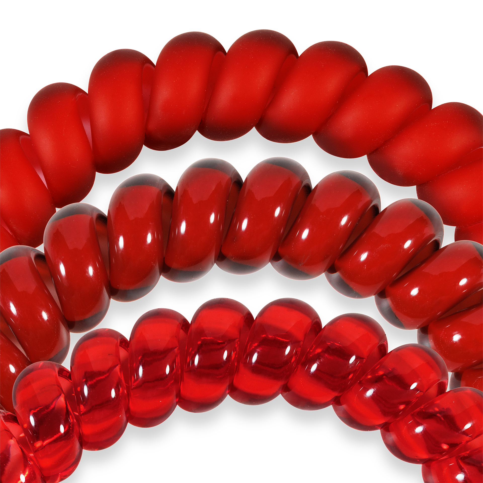 TELETIES Spiral Hair Coils | Large | Red Carpet Ready Hair Ties