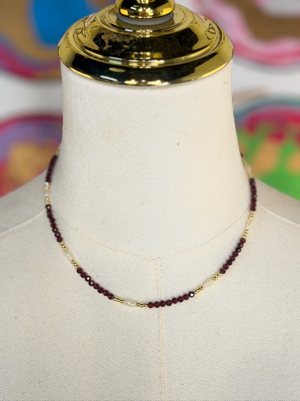 Jennifer Thames Zoe Beaded Necklace (2 colors)
