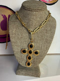 jennifer thames black cross necklace