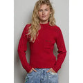 gia raglan longsleeve in cherry red