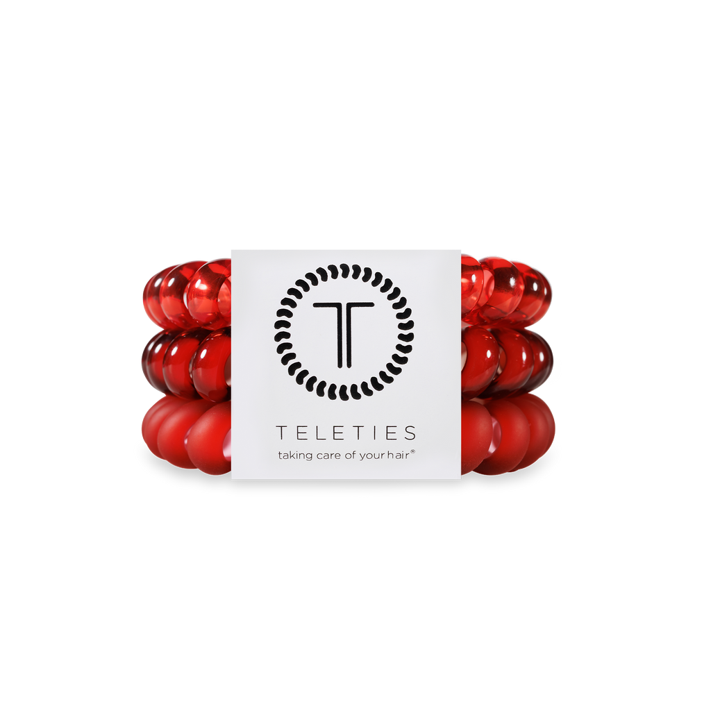 TELETIES Spiral Hair Coils | Large | Red Carpet Ready Hair Ties