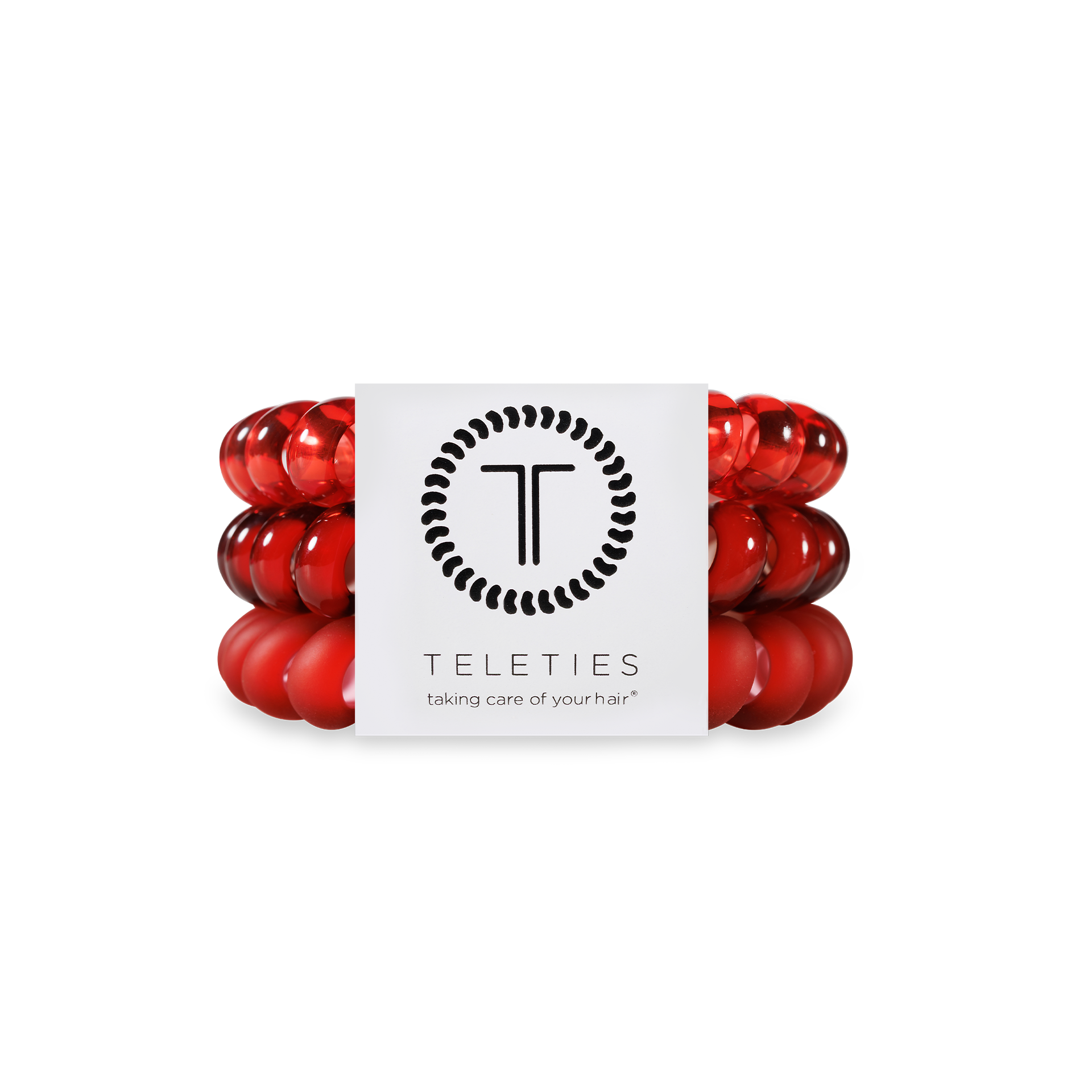TELETIES Spiral Hair Coils | Large | Red Carpet Ready Hair Ties