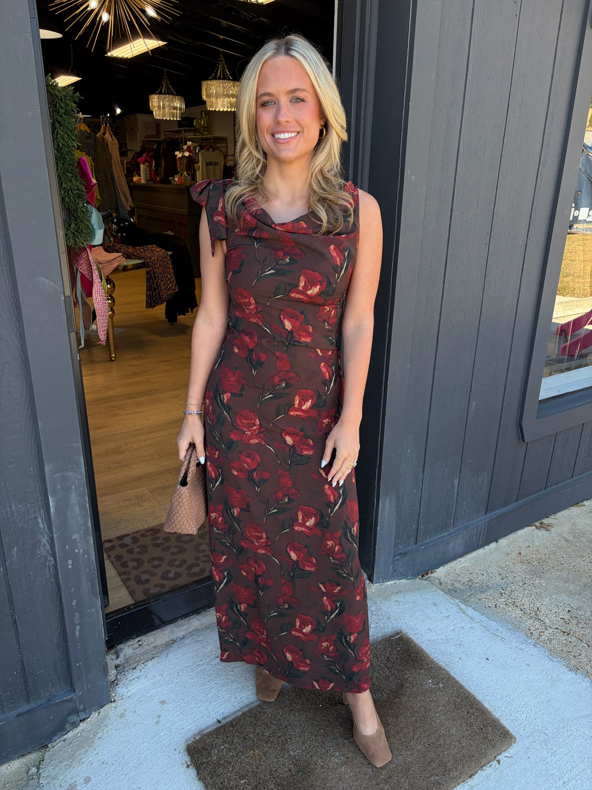 sofie the label remie dress in brown