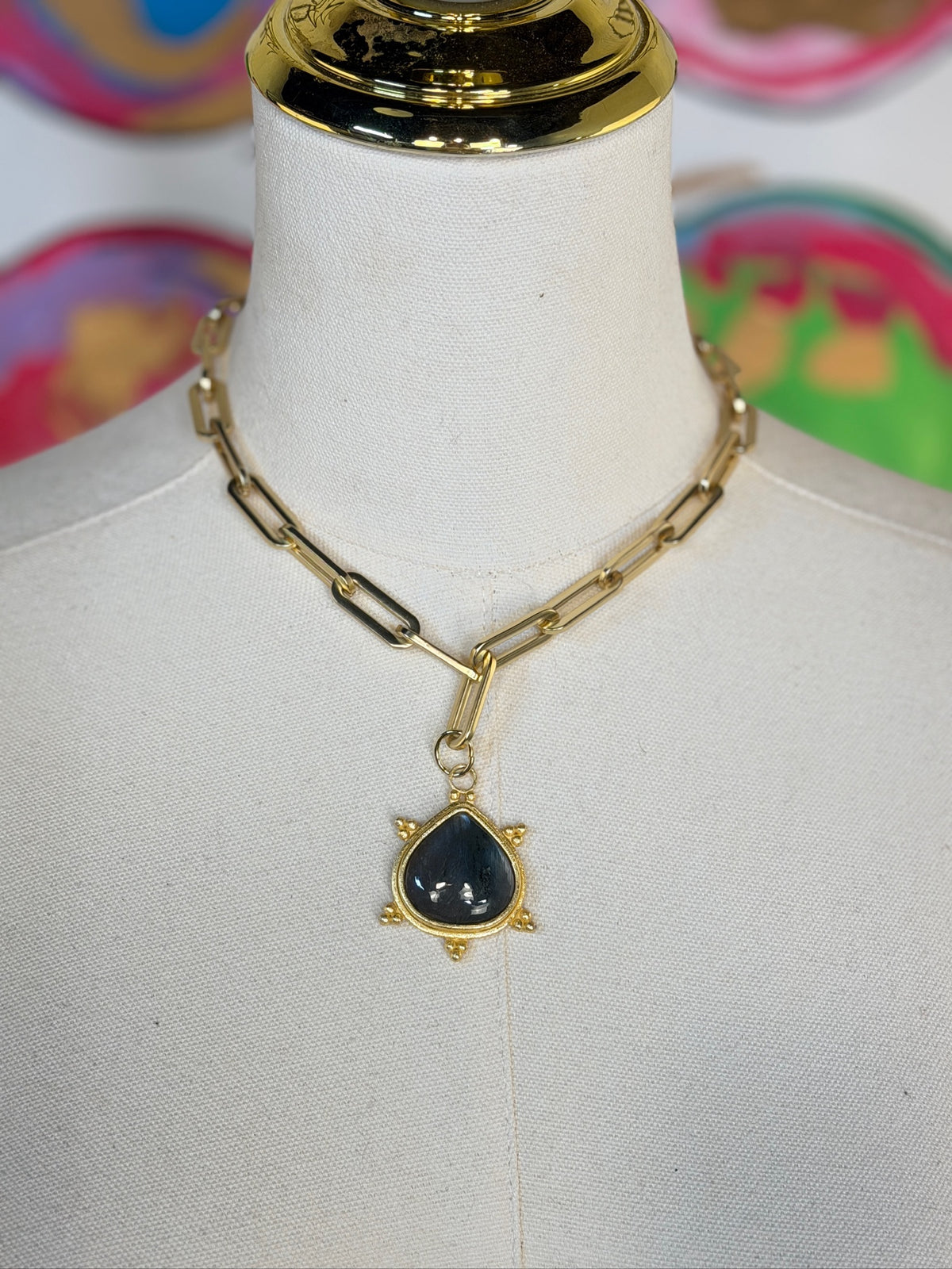 Jennifer Thames Callie Drop Necklace