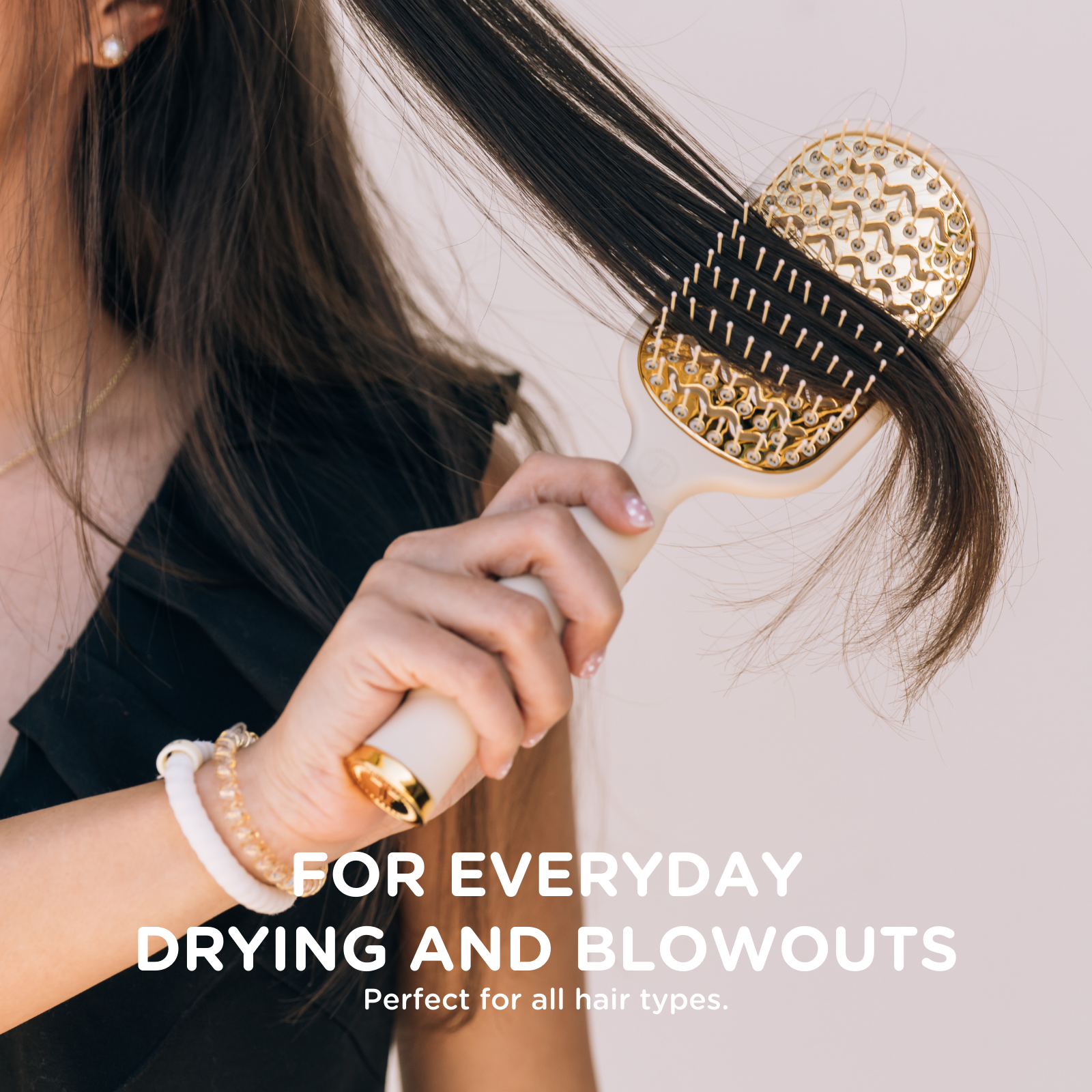 TELETIES Vented Hair Brush | Tan