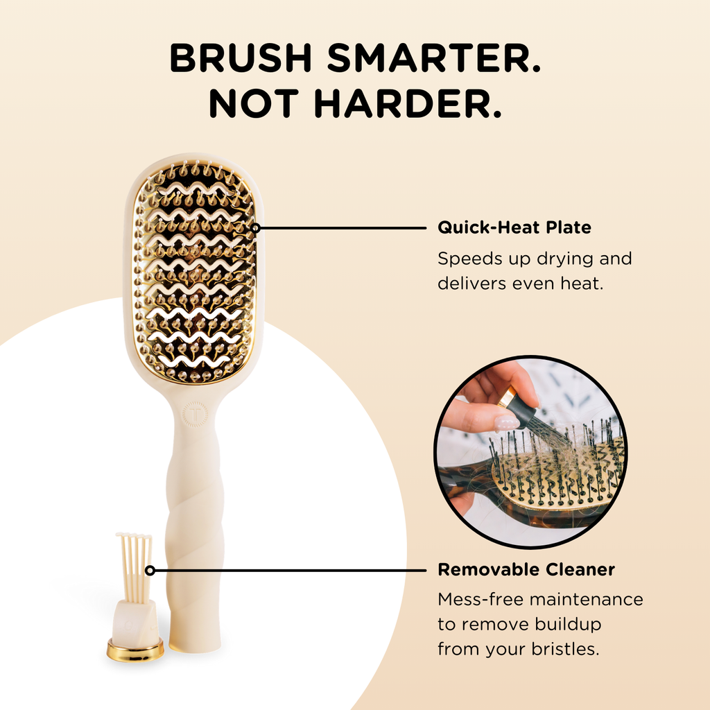 TELETIES Vented Hair Brush | Tan