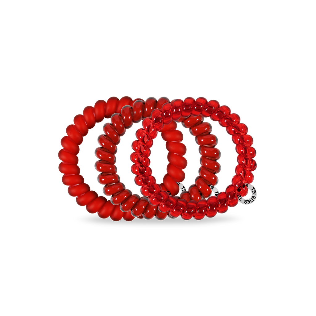 TELETIES Spiral Hair Coils | Large | Red Carpet Ready Hair Ties