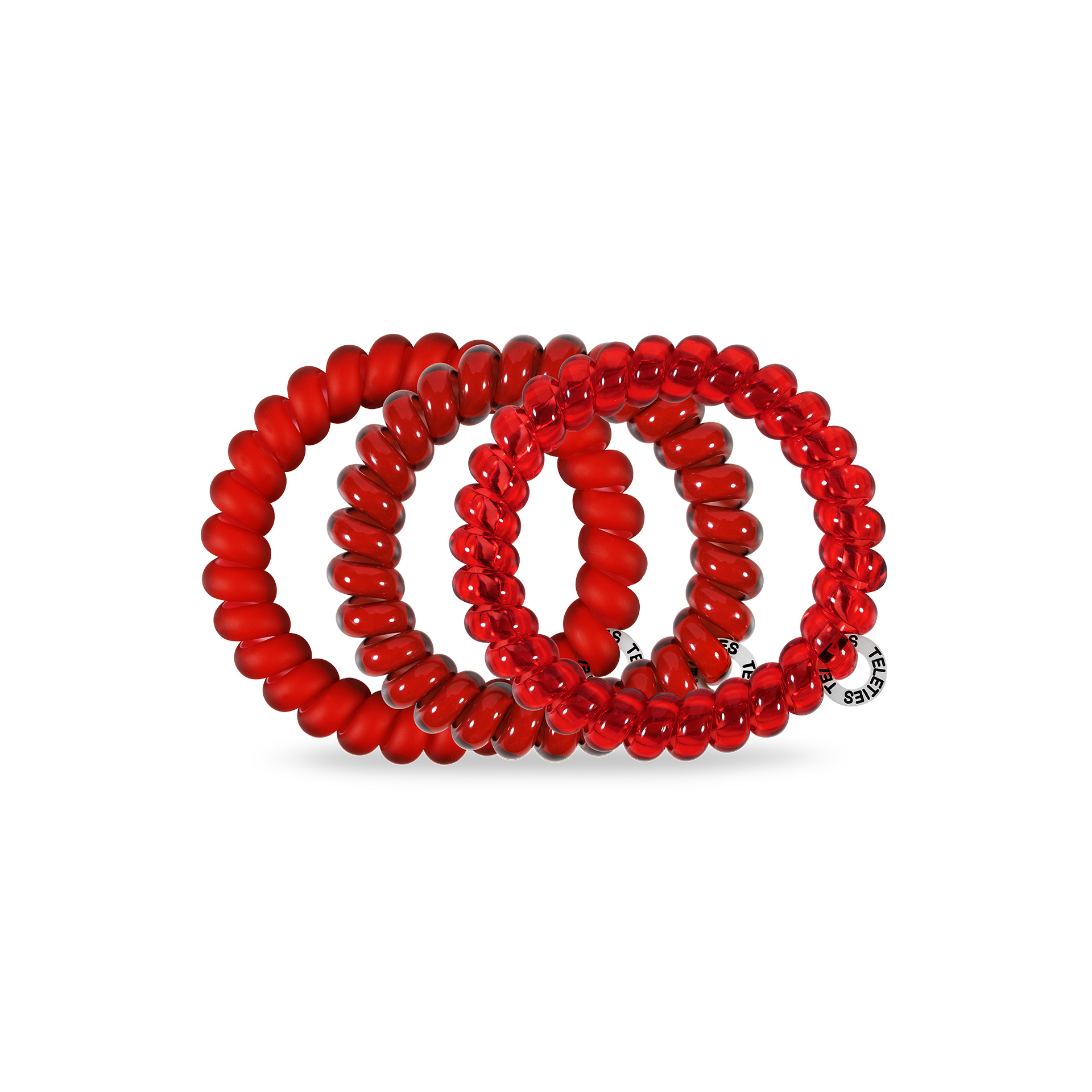 TELETIES Spiral Hair Coils | Large | Red Carpet Ready Hair Ties