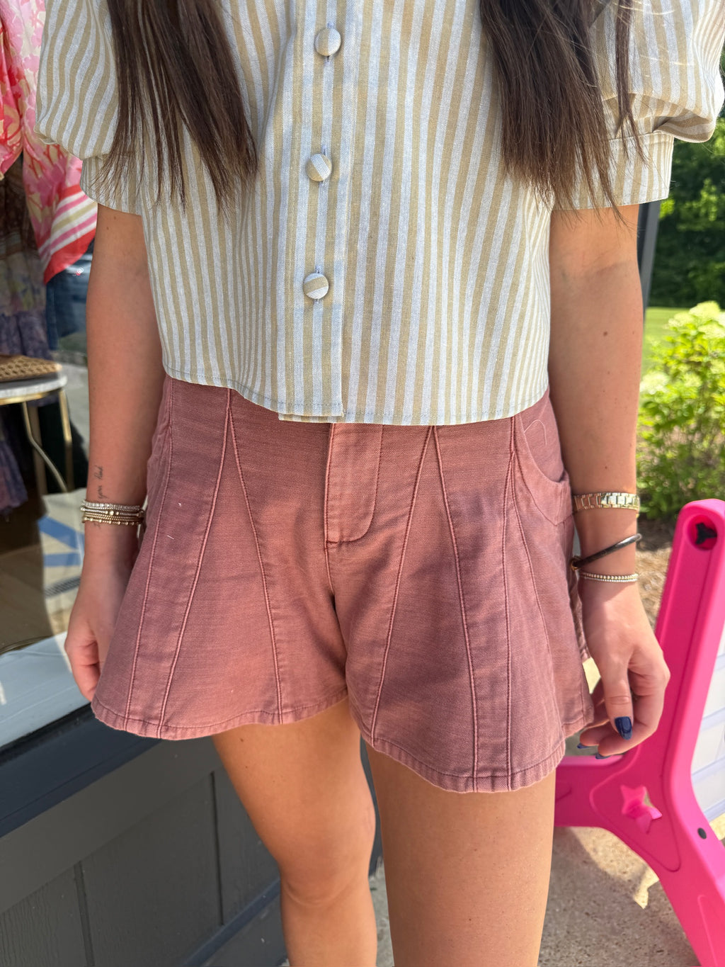 free people song and dance short in cedarwood