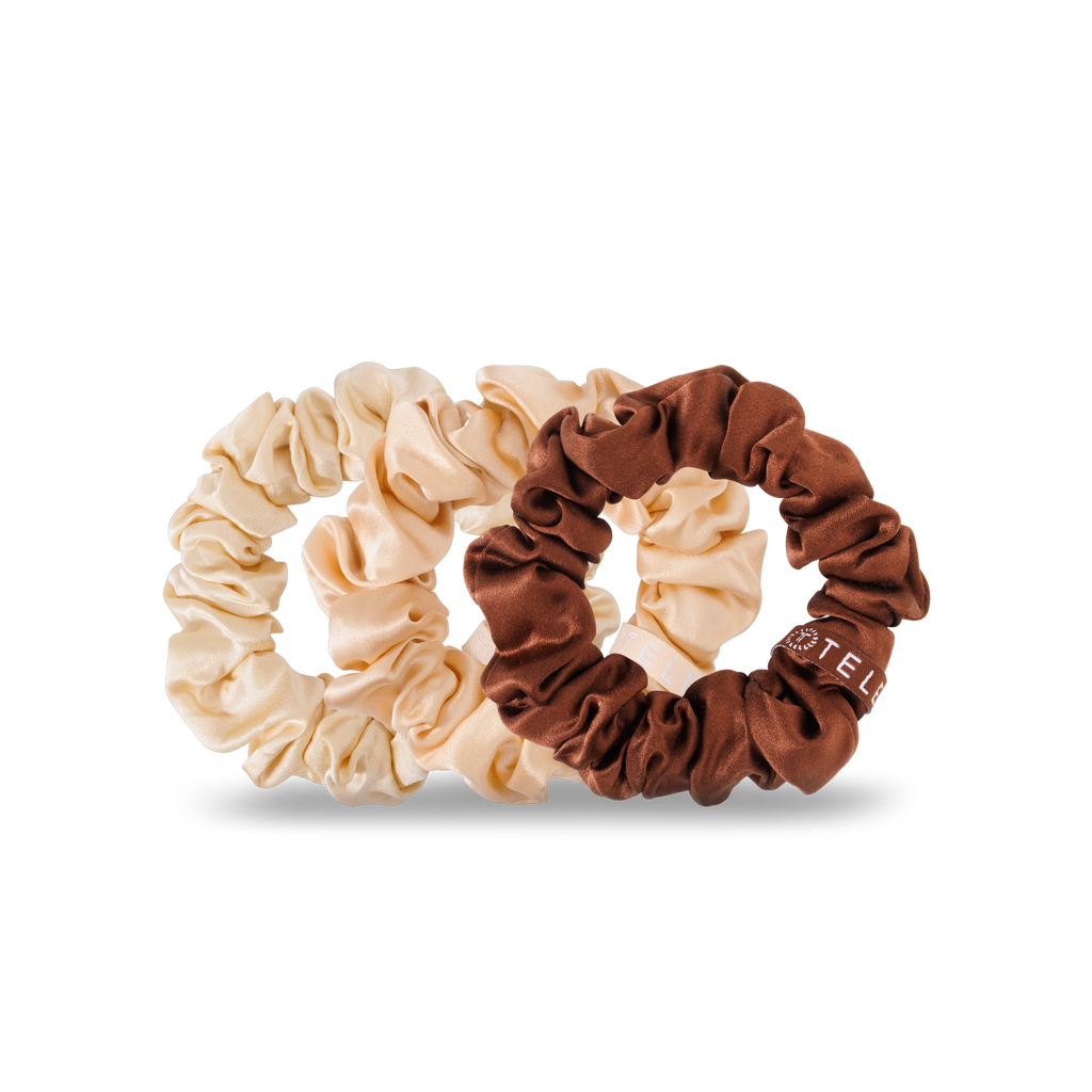 TELETIES Silk Hair Scrunchie | Small | For the Love of Nude
