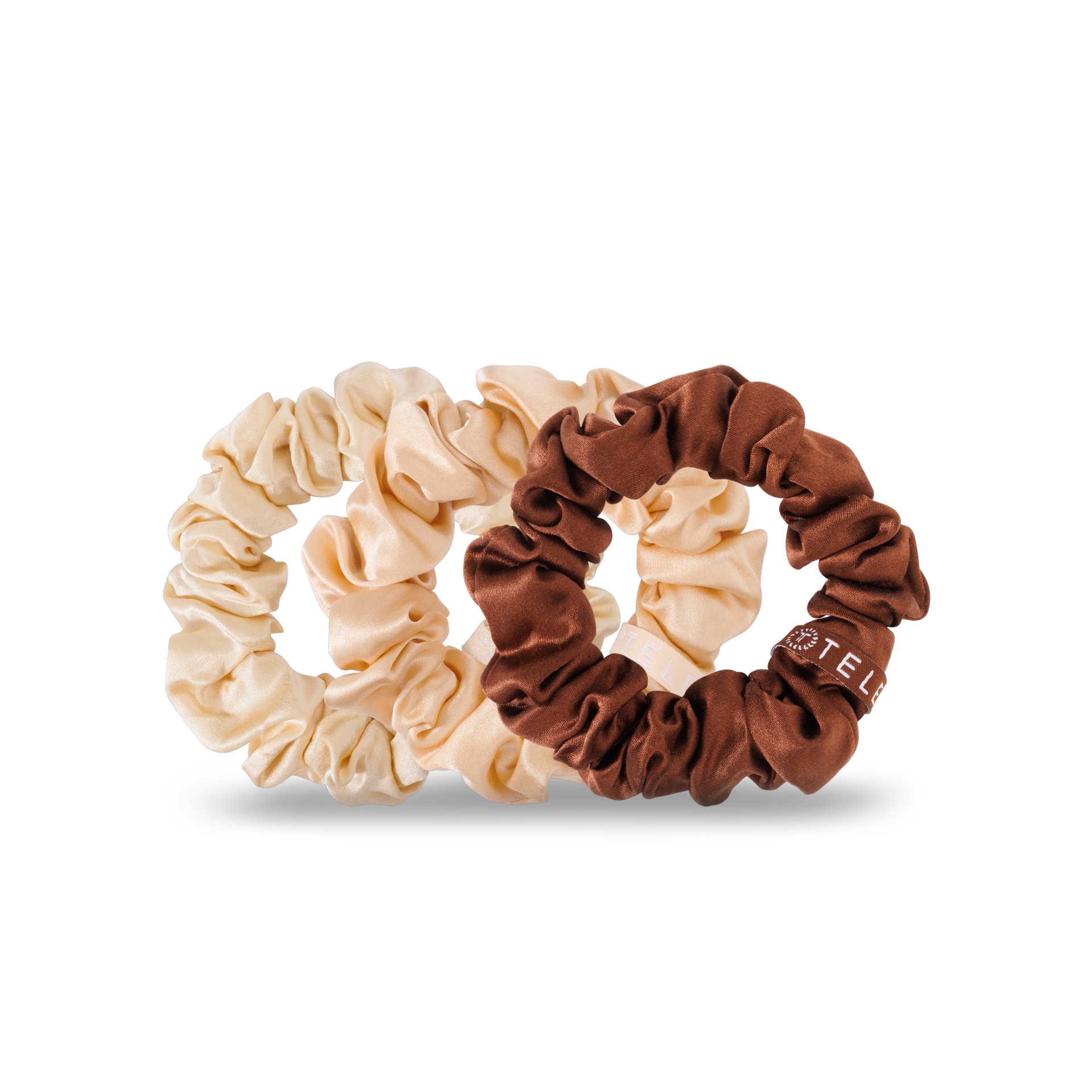 TELETIES Silk Hair Scrunchie | Small | For the Love of Nude