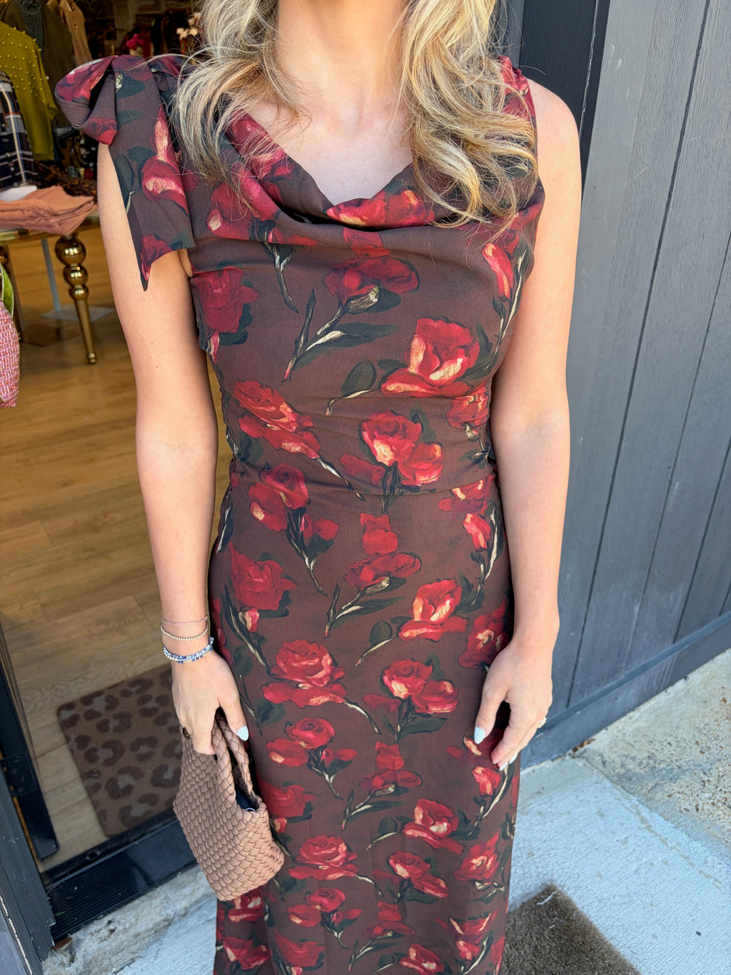 sofie the label remie dress in brown