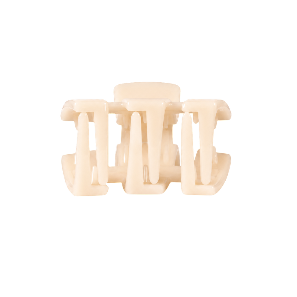TELETIES Classic | Almond Beige | Petite | Claw Clip