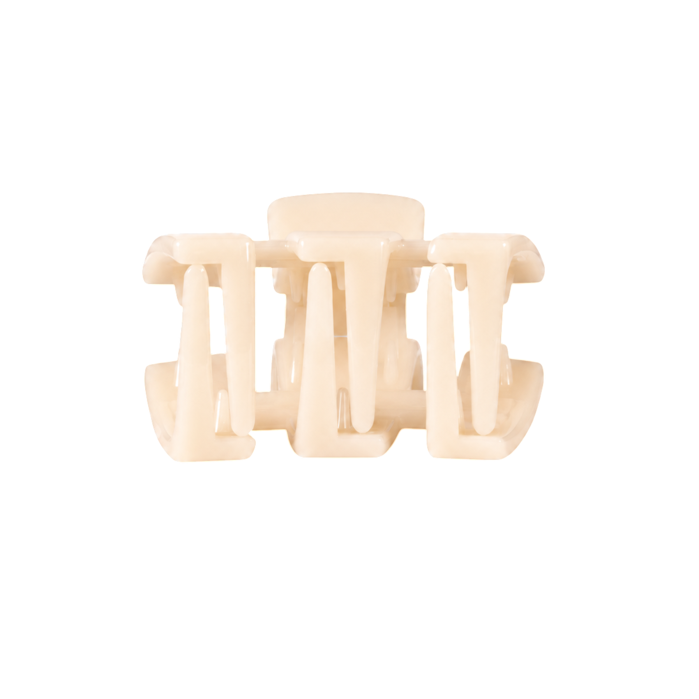 TELETIES Classic | Almond Beige | Petite | Claw Clip