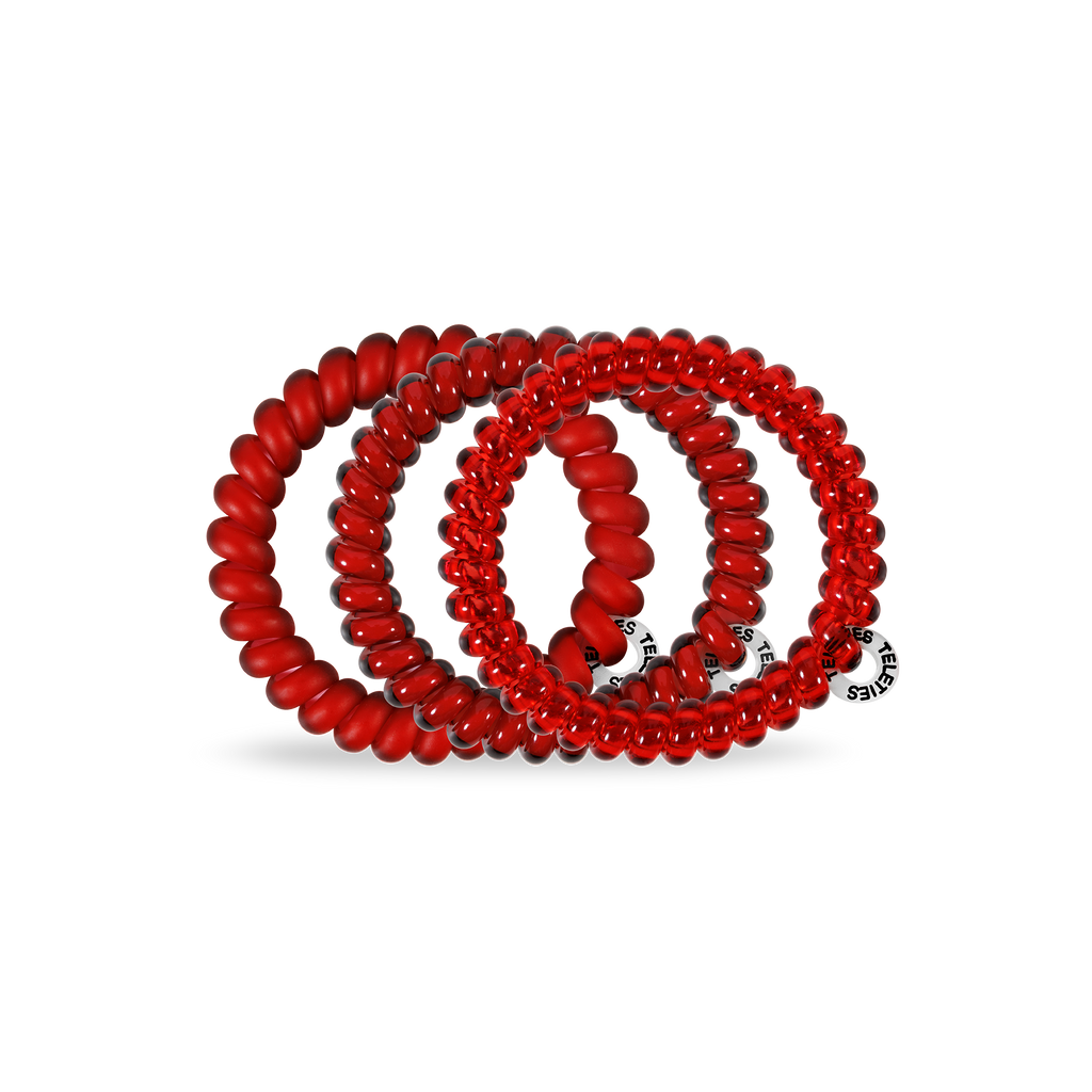 TELETIES Spiral Hair Coils | Small | Red Carpet Ready Hair Ties