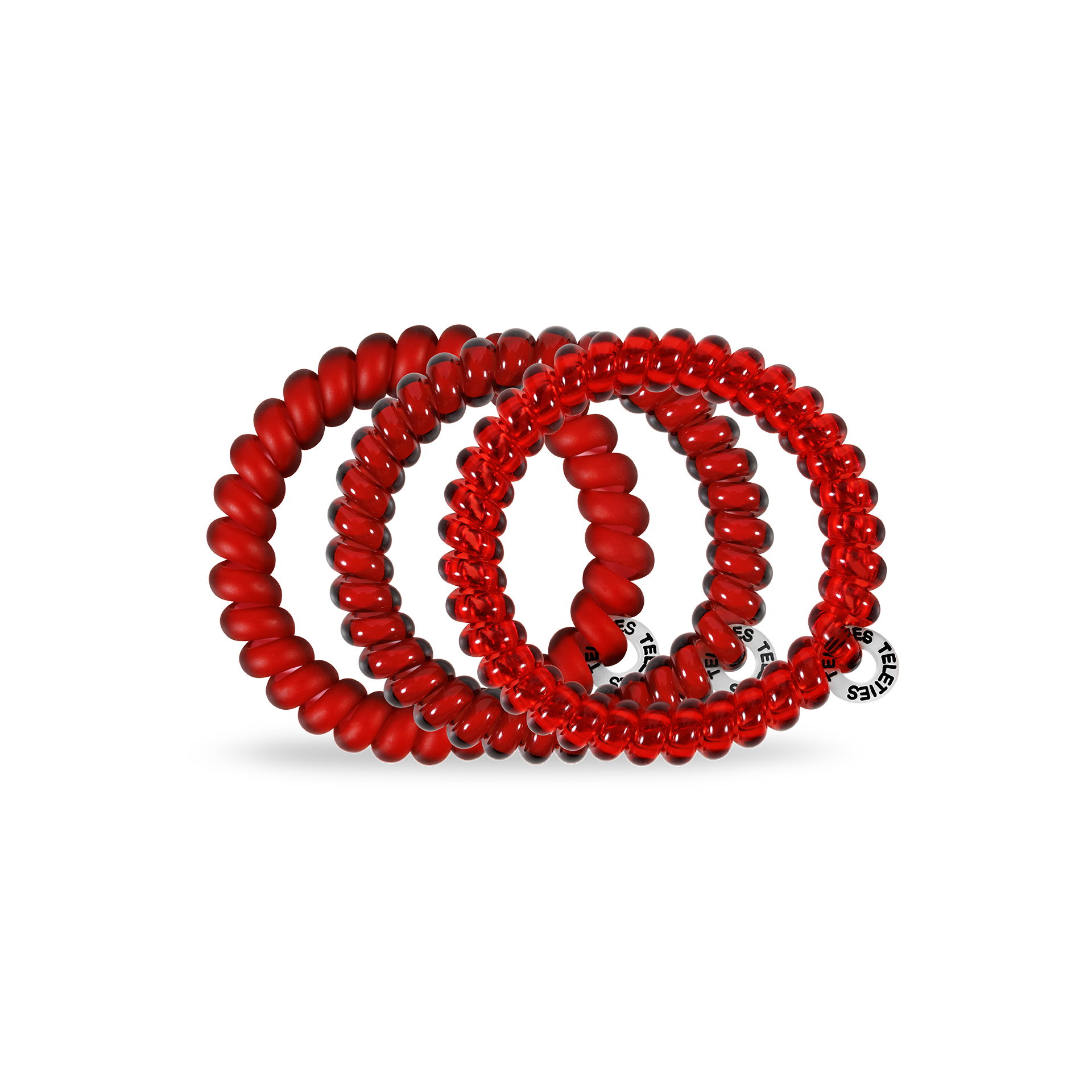 TELETIES Spiral Hair Coils | Small | Red Carpet Ready Hair Ties
