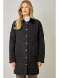 Mystree Quilted Jacket, Black