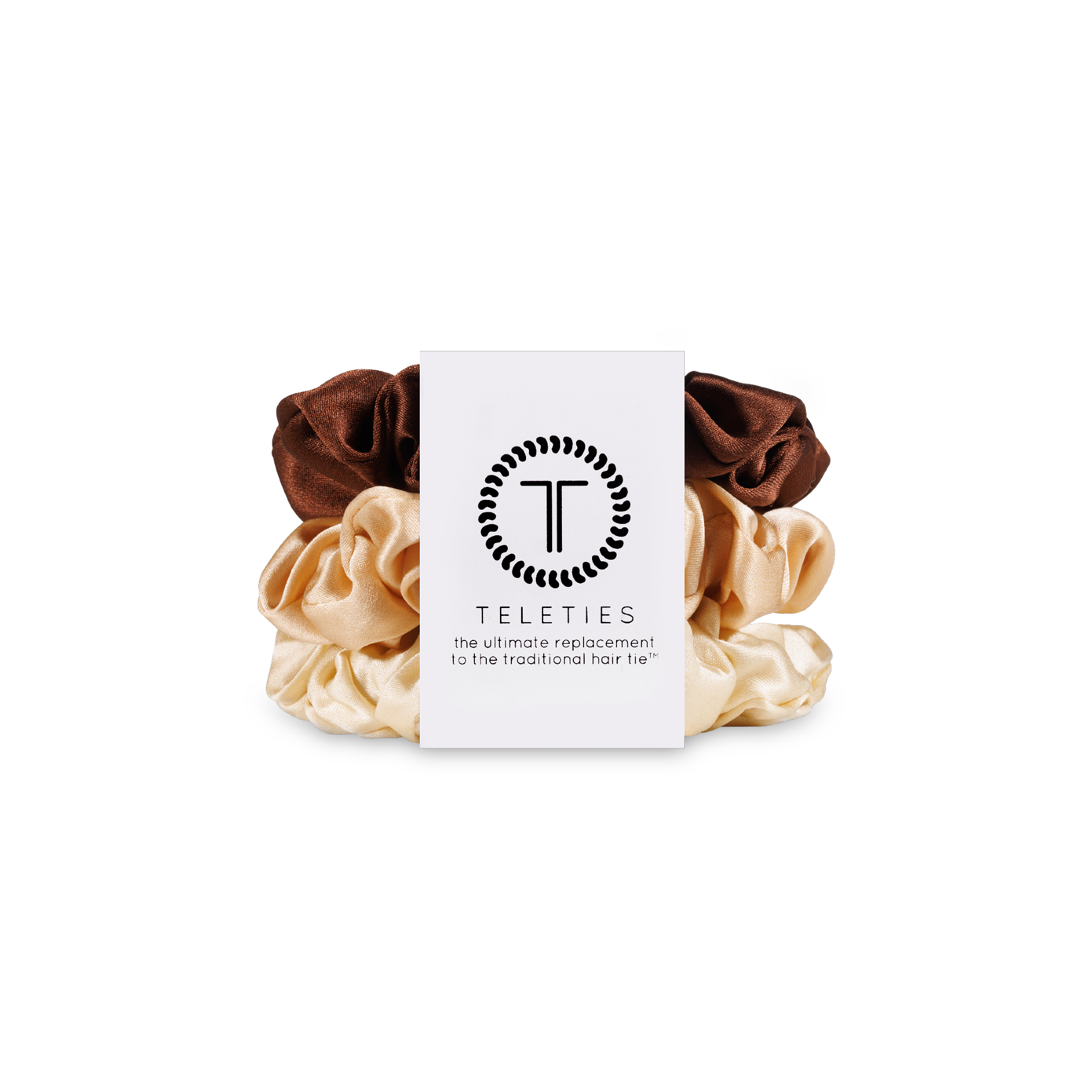 TELETIES Silk Hair Scrunchie | Small | For the Love of Nude