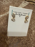 jennifer thames keep it simple earring in gold