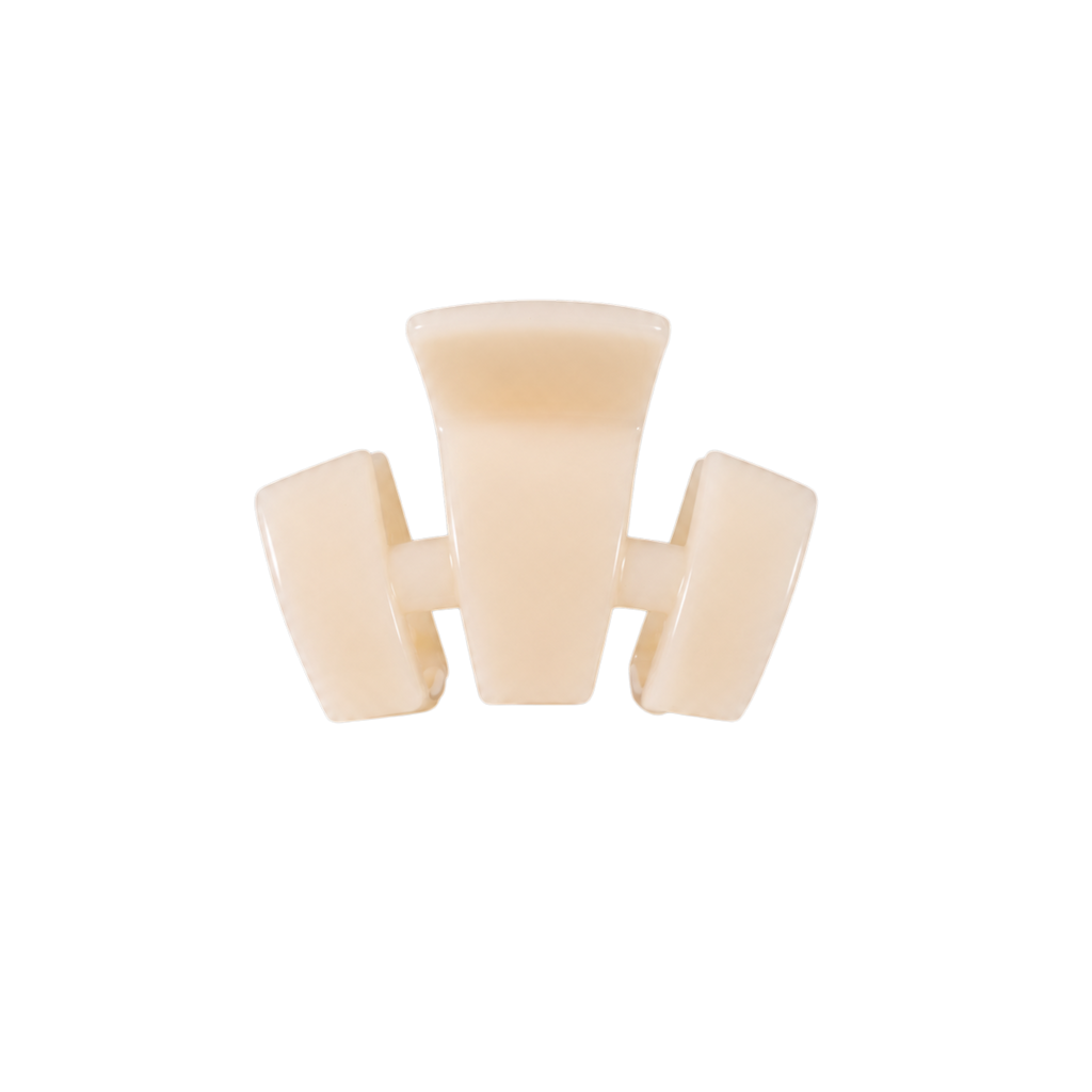 TELETIES Classic | Almond Beige | Petite | Claw Clip