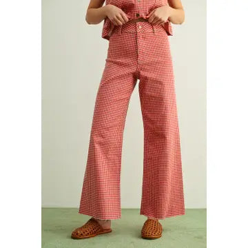 Miou Muse Red Gingham Pants