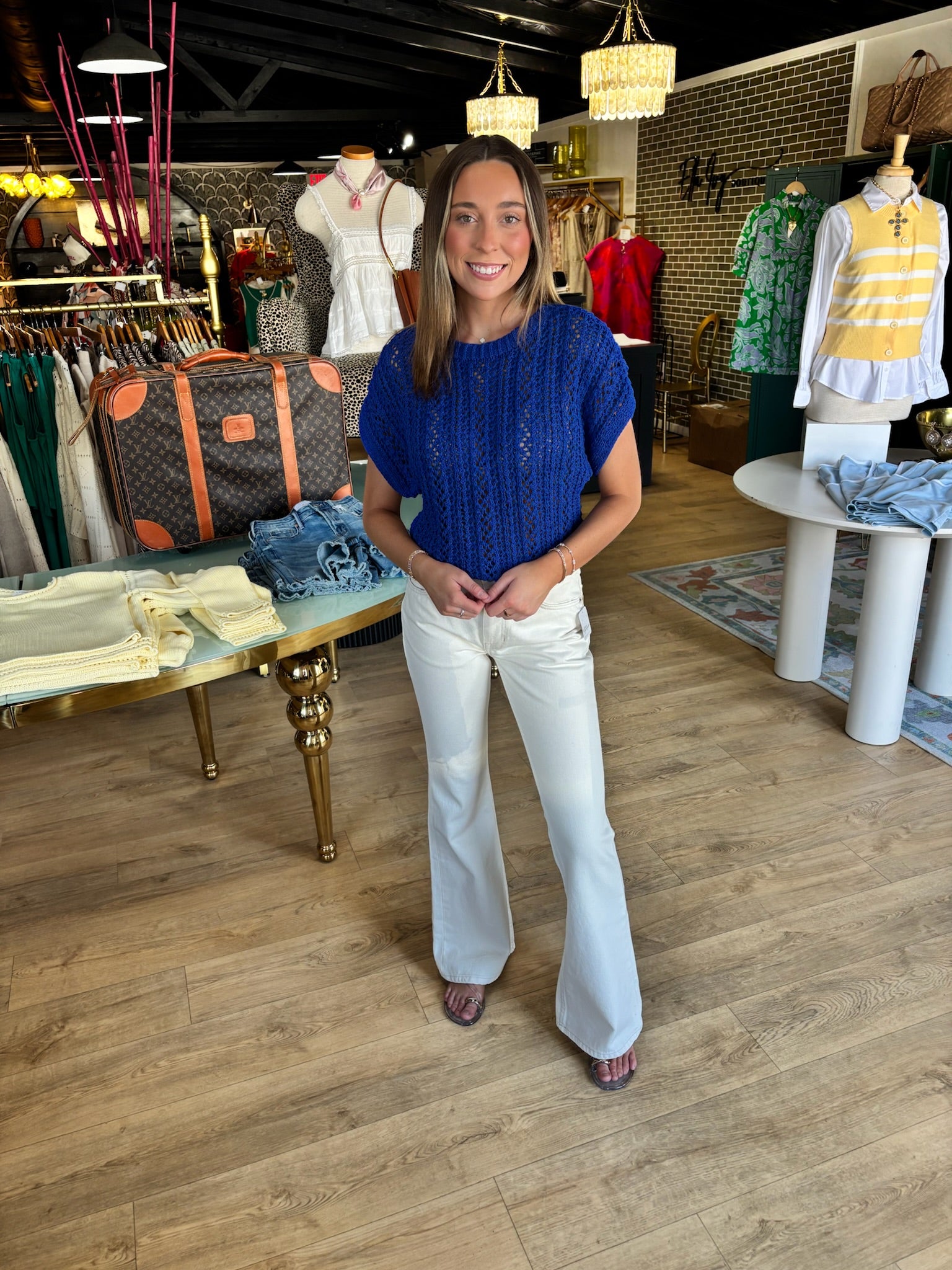 z supply ballast crochet top in nautical