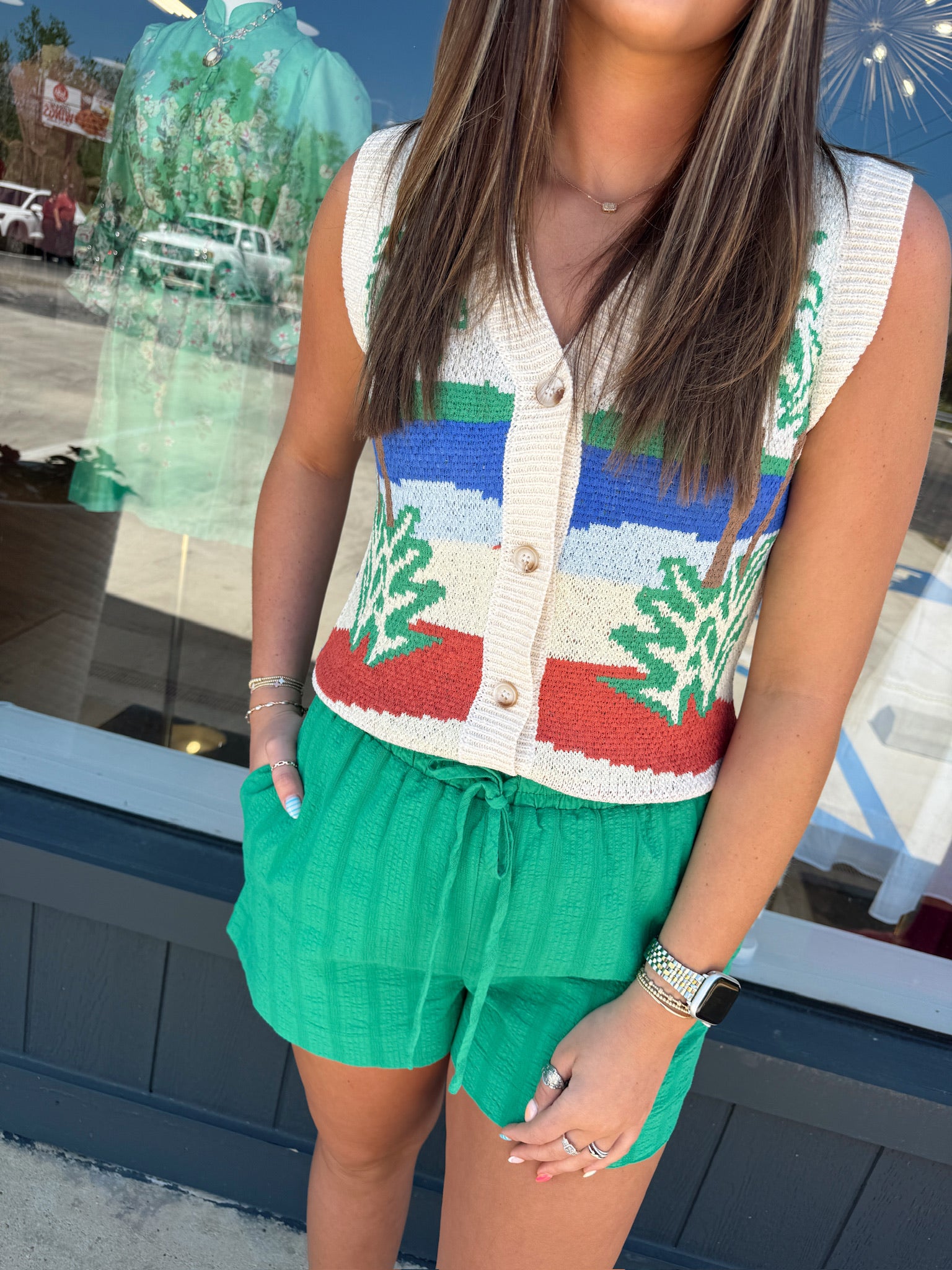 sadie and sage palms sweater vest