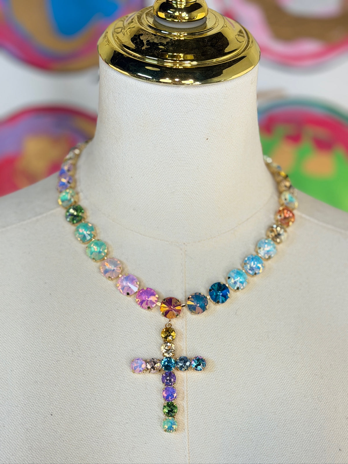 Jennifer Thames Tara Cross Necklace